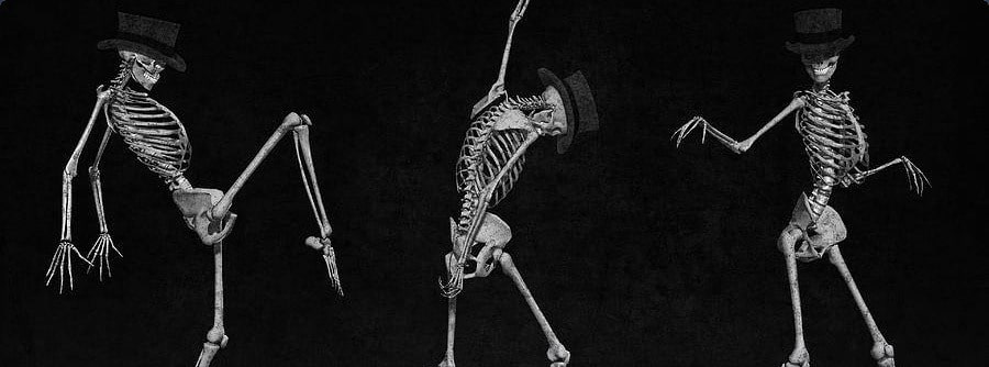 Dancing Skeleton Figure